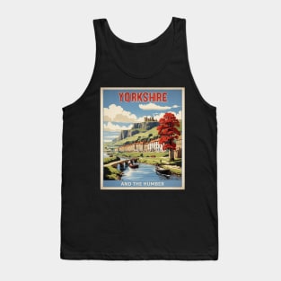 Yorkshire England Vintage Travel Tourism Poster Tank Top